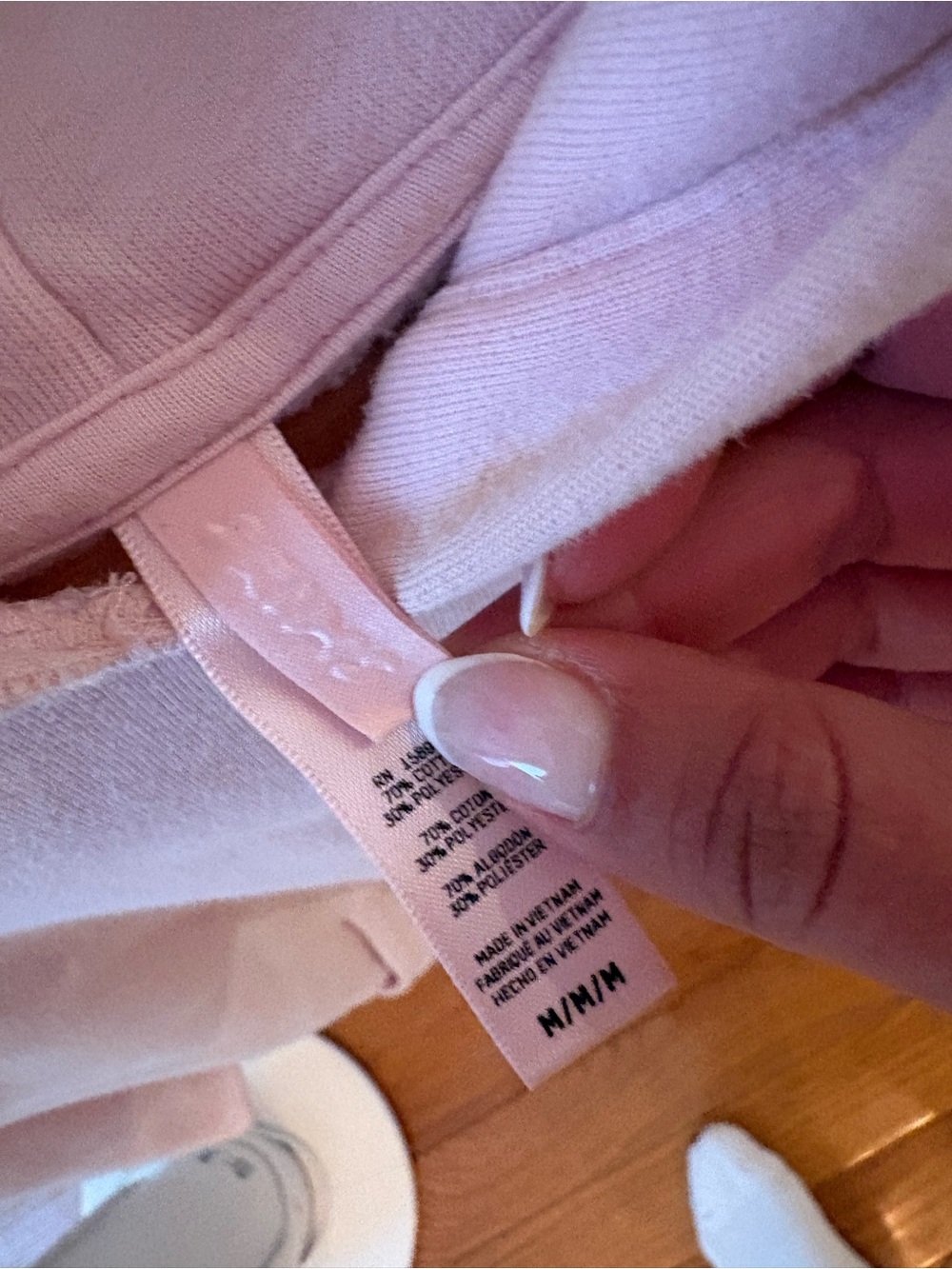 Pink Skims hoodie size M - Picture 3 of 5